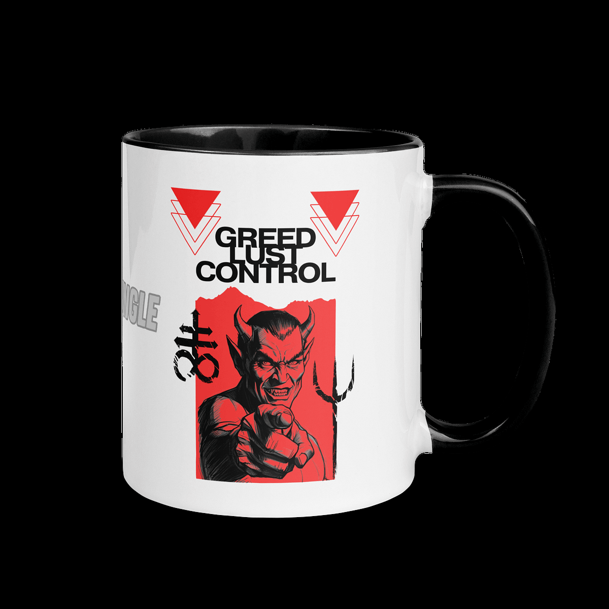 Greed, Lust, Control color-inside mug product photo